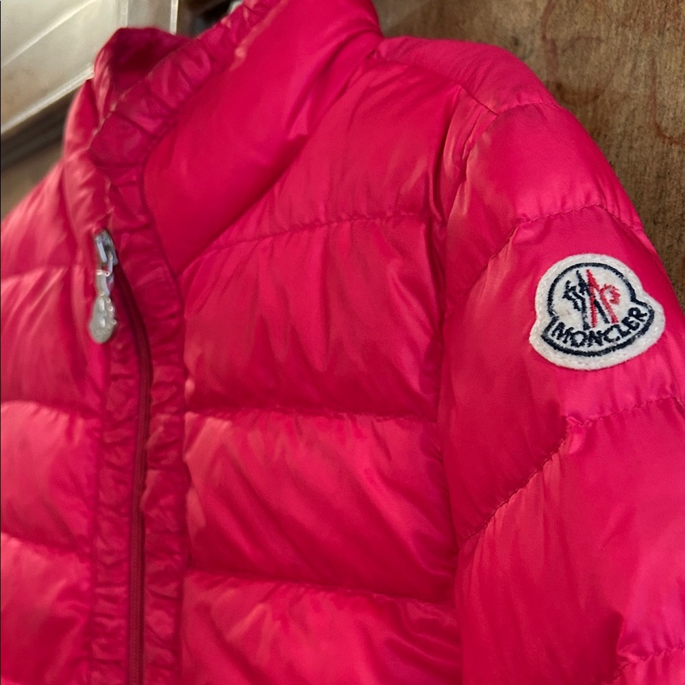 Moncler Kids Pink Puffer Jacket
